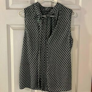 Satin-feel sleeveless high-neck blouse. H&M. Size 10.